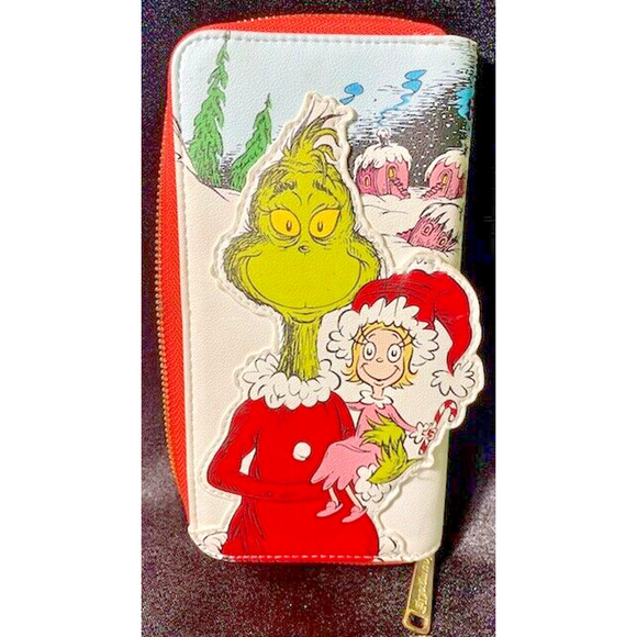 Womens Wallet Dr Seuss How the Grinch Stole Christmas UNIVERSAL STUDIOS - Picture 1 of 9